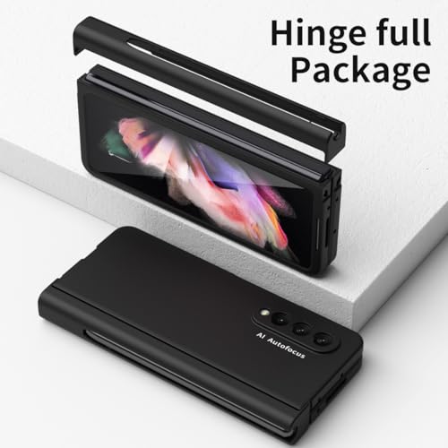 Funda para Samsung Galaxy Z Fold 3 con soporte S Pen y protector de pantalla 5