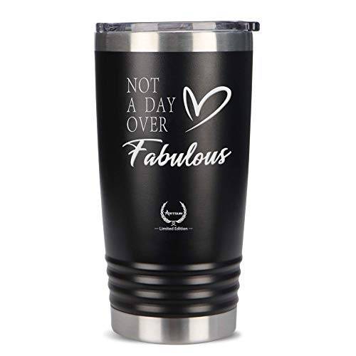 Super Sale 🛒 Birthday Gifts for Men-Fun Best Mothers Day Gifts for Women Wine Tumbler Unique Gifts Ideas for Wife,BFF, Best Friends, Wife, Daughter, Sister,Aunt, Coworker 20 OZ Black…