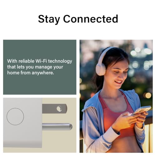 Image of Legrand Radiant Wi-Fi Matter Smart Plug Matter Hub Required 15A, Easy Setup, Enhanced Compatibility with Apple HomeKit, Google Home, Alexa & SmartThings, Easy Wi-Fi Connectivity w /Matter (1 Pack)