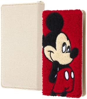 イングレム Universal Disney Character/Notebook Type Case Flex S Size Sagara Embroidery/Minnie Mouse