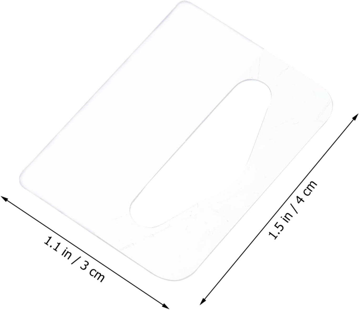 Tofficu 200pcs Triangular Hole Hook Self Adhesive Tabs Hooks Hanging Tabs Hook Retail Tags Display for Adhesive Hanging Tags Slot Hole Slat Wall Hook Hanger Plastic Hanging Simple The Pet