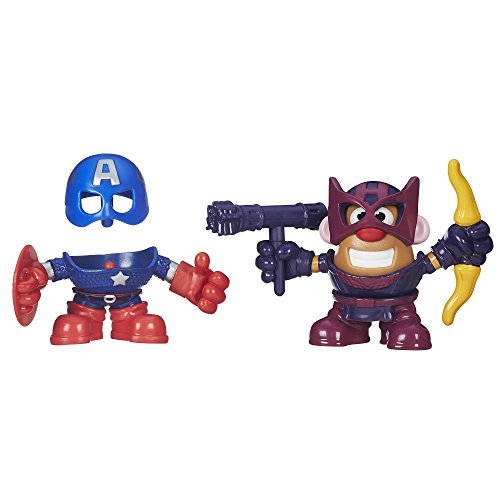 marvel potato - Playskool Mr. Potato Head Mixable, Mashable Heroes Captain America and Hawkeye