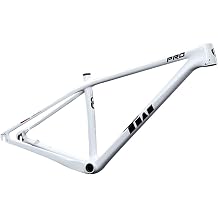 27.5er 29er XC Hardtail Mountain Bike Frame 15/17/19" Carbon Fiber Disc Brake Frame 135mm Quick Release Cyclocross Bike Frame BB92*41mmWhite,27.5*17"