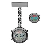 【Fácil de leer y usar】 En la esfera redonda del reloj de enfermería digital, hay números grandes para mostrar claramente la hora, la semana y la fecha. Puede consultar la hora fácilmente con solo un vistazo rápido. Y es muy fácil de usar. Hay 4 botones que le permiten configurar la hora, la fecha, la alarma y más.