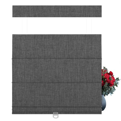 BERISSA Top Down Bottom Up Roman Shades for Windows Blackout,