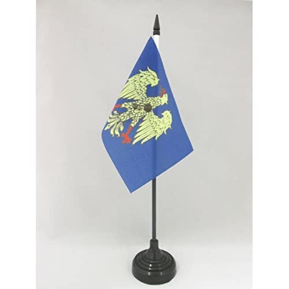 AZ FLAG, Friuli-Venezia Giulia Table Flag 4'' x 6'', Italian Region Office Mini Banner 100% Polyester 15 x 10 cm