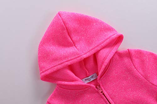 Monvecle Little to Big Girls Full Zip Hoodie Tracksuit Sweatshirt Top + Elastic Band Sweatpant Jogger Sets3