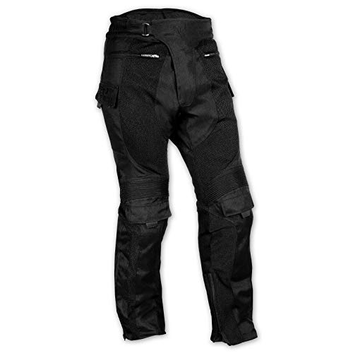 A-pro Pantalon Tissu Pretections Genoux Impermeable Respirant Moto Eté Homme 34