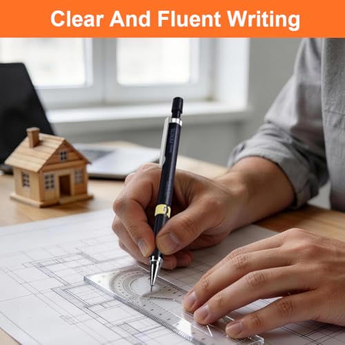 APXEL Druckbleistift Set, 0,7mm Bleistift mit 2 Tuben HB Minen(24 Stück), Druckmechanik Mechanischer Metall Bleistift Minenbleistift für Schüler Schreiben Studenten Büro Zeichnen