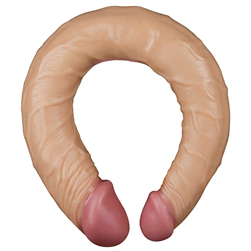 Lovetoy Double-Ended Dildo 14" Realistic Strapless Dildo With Two Different Size Head, Double Sided Dildo For Women Lesbian Couple Anal Vaginal G Spot Pleasure, Sex Toy Adult Flexible Penetration #TOP1