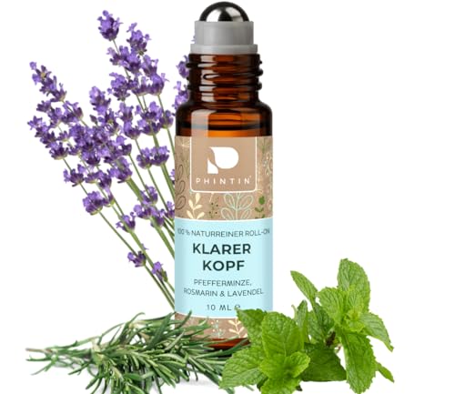 Con olio di menta piperita e oli essenziali: la miscela profumata contiene olio di menta piperita e oli essenziali di rosmarino e lavanda. La fragranza Roll-on offre una fragranza fresca e chiara per diverse situazioni quotidiane.