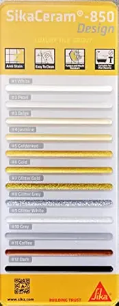 Epoxy grout shade card SikaCeram 850 Design