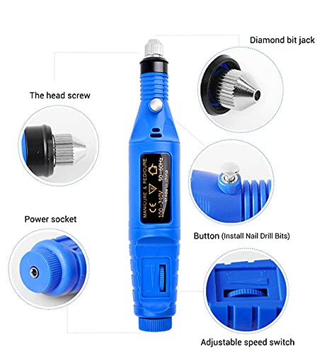 Kit Profesional de Lima Eléctrica para Uñas Ajustable miniatura 4