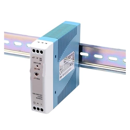 Alimentation industrielle rail DIN 20 W unique MDR-20-15 pour automates