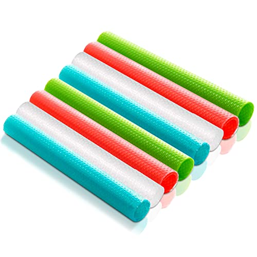 Refrigerator Liners for Shelves,Refrigerator Mats Shelf Liners Mats Washable Fridge Mats Liners for Drawers Vegetables,Table Kitchen Cupboard Plastic Placemats 8 Pack