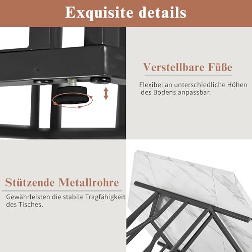 Table de salle à manger hexagonale compacte pour optimiser les petits espaces - 7