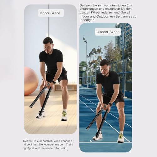 Cuerda de saltar inalámbrica para entrenar espalda en el salón 6