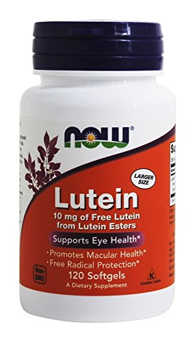 NOW Foods Lutein 10 mg Softgels, 2-PACK
