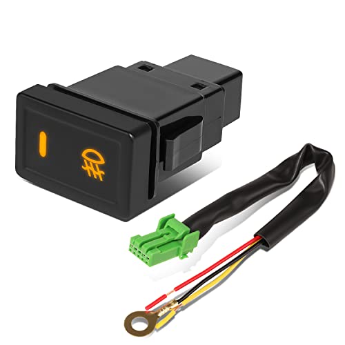 DNA MOTORING FLSW-009 Car Dash Mount Fog Light Lamp Switch with Wiring Harness Compatible with 06-14 Suzuki Grand Vitara / 06-12 SX4