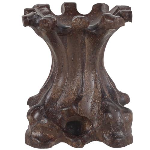 Tcwhniev Quartz Ball Holder, Wooden Stand for Crystal Sphere, Portable Crystal Ball Display Stand, Decorative Crystal Ball Wood Rack, Wood Display Stand Base Orb Egg Base Decorative