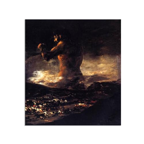 Peinture reproductions de tableaux celebres Le Colosse Goya toile decorative pour le salon