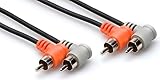 Hosa CRA-202RR 2-Meter Dual RCA Right-Angle Cable