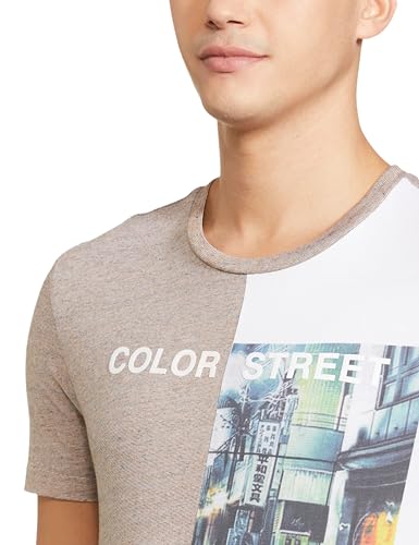 Image of UNITED COLORS OF BENETTON Men's Cotton Solid Regular Fit T-Shirt
