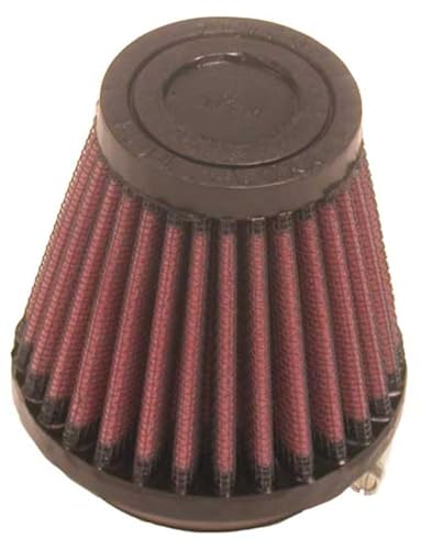 Image of K&N High-Flow Original Lifetime Universal Clamp-On Air Filter: High Performance, Premium, Washable: Flange Diameter: 2 In, Filter Height: 3 In, Flange Length: 0.625 In, Shape: Round Tapered, RU-2580