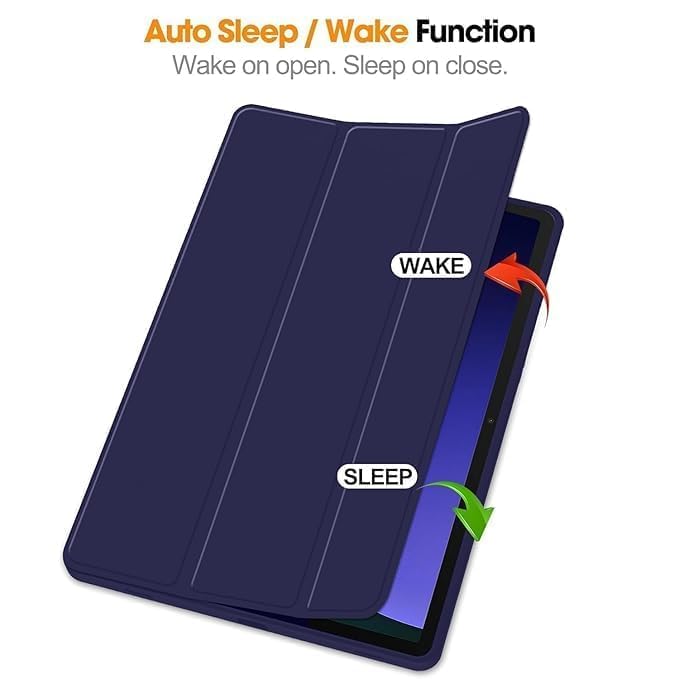 Image of ProElite Cover for Motorola Pad 60 Neo 11 inch 2025 case Cover, Soft Flexible Flip Case Cover for Motorola Pad 60 Neo 11 inch 2025 with Pen Holder [Recoil Series] - Dark Blue