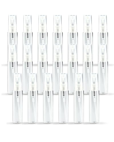 ZbFwmx 20 Pack Set 10ML Protable Refill Bulk Atomizer Spray Travel Perfume Bottle Hydrating Empty Bottle (Clear-1)