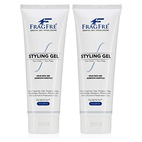 FRAGFRE Firm Hold Hair Gel Fragrance Free 8 oz (2-Pack Gift Set) Cover