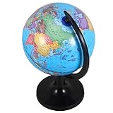MAGICLULU Lernglobus Drehbar mit Ständer aus Kunststoff Politischer Schulglobus als Montessori Lernspielzeug für Büro und Grundschule