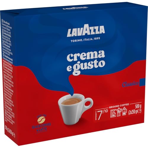 Lavazza Caffè Macinato Crema e Gusto Classico, 2 x 250g