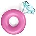 Fractal 1 Giant Pool Float Pink Diamond Ring Shape | 50" Diameter Inflatable Water Party