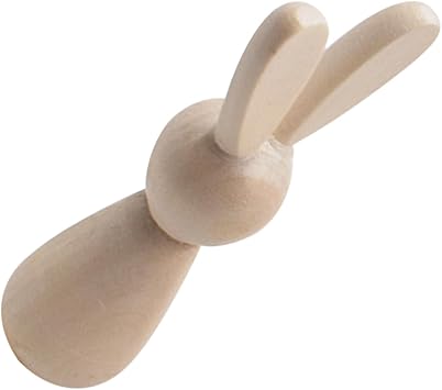 DIY Wooden Rabbit Ornament Stuffed Bunny Fanyil Tm Bunny Unfinished Wooden Peg Doll Craft Supply