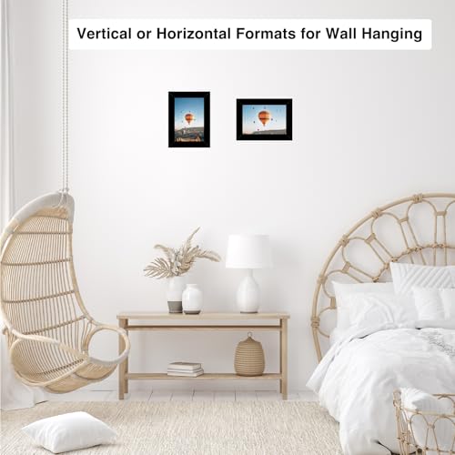 Image of JCJMY 3.5x5 Picture Frame Black for Wall or Tabletop, 3.5 x 5 Wall Gallery Poster Photo Frame with Shatter Resistant Plexiglass, Black