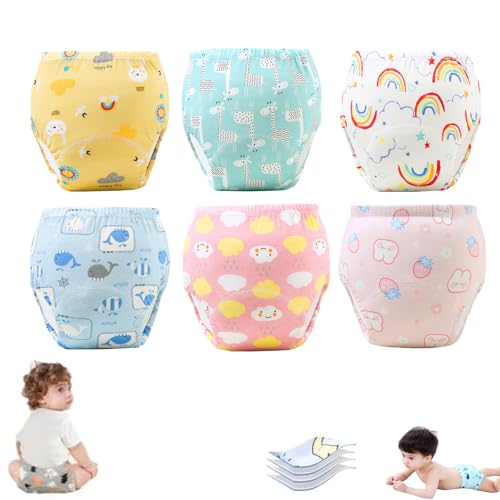 XIBHDN Upairy Training Pants for Boys Girls,Upairy Potty Trainings Underwear,Upairy Toilet Training Pants (FR/ES, Letras, L, Regular, Regular, C Set)