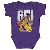 500 LEVEL Rui Hachimura Los Angeles Lakers One-Piece Infant Bodysuit - Rui Hachimura Los Angeles Lakers Premiere WHT (Purple, 6M)