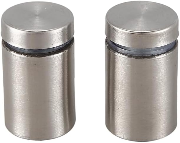 30 Pcs 19Mm X 30Mm Wall Mount Hardware Glass Standoff Nail Silver Tone - (Color: Silver Tone)