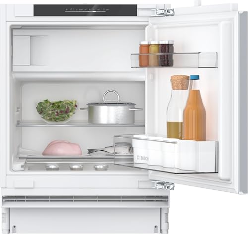 Bosch KUL22VFD0, Serie 4, Smarter Unterbau-Kühlschrank mit Gefrierfach, 82 x 60 cm Nische, 93 L Kühlen & 17 L Gefrieren, Made in Germany, sehr leise, schnellere Kühlung auf Knopfdruck Bosch KUL22VFD0, Serie 4, Smarter Unterbau-Kühlschrank mit Gefrierfach, 82 x 60 cm Nische, 93 L Kühlen & 17 L Gefrieren, Made in Germany, sehr leise, schnellere Kühlung auf Knopfdruck