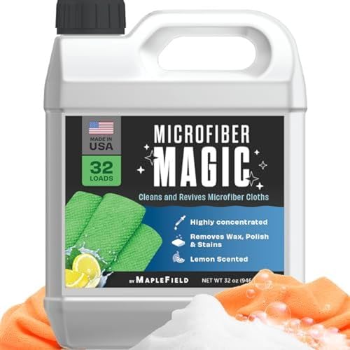 Maplefield Concentrated Microfiber Detergent - Deep Cleaning Power & Cleaning Liquid for Microfiber...