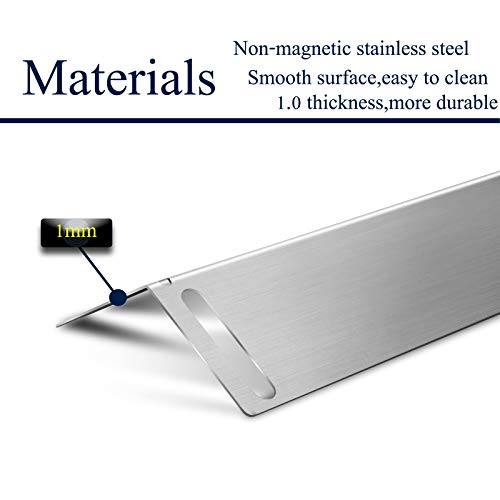 Folocy 16 1/2” X 4” Bbq Gas Grill Replacement Parts, Grill Heat Plates Shield Heat Tent For Charbroil 463211514, 463211512, 463211513, Bbq Grillware Ggpl-2100, Ggpl2100, Smoke Canyon Gr2034205-Sc-00 #TOP4