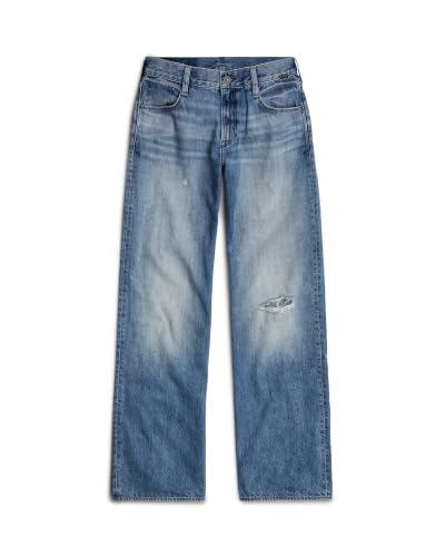 G-STAR Damen Judee Low Waist Loose Jeans Blau (Faded Denali Blue Destroyed D22889-D536-G565) 31W / 32L – Ansicht 5