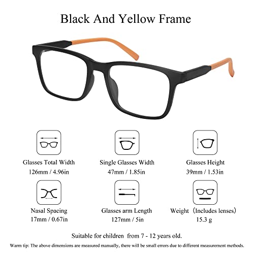 Image of SooGree Blue Light Blocking Glasses for Kids Boys Girls,Computer Screen Gaming TV Phone Glasses Anti Glare & Eye Strain