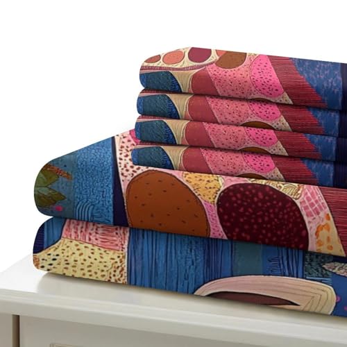 Housse de couette microfibre girafe 3D anti-tache drap de lit double - 7