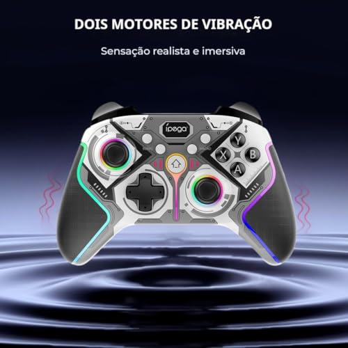 ipega Controle PC Sem Fio – Controle para PC Compatível com Windows,Steam,Switch, PS3, PS4, Android