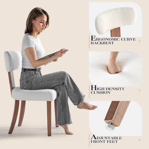 Luxoak SSC032 Mid Century Modern Dining Chairs Set Of 2 thumb #4