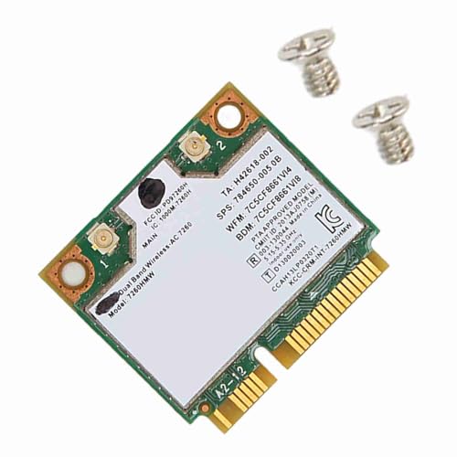 Tarjeta de red inalámbrica Ejoyous Mini PCIe WiFi 1200Mbps Dual Band BT 4.0 802.11ac para Laptop y Desktop miniatura 4