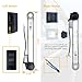 Universal 2-Door Power Window Conversion Kit Electric Power Window Lift Roll Up Regulator w/Switches, Wiring | Fit for 2-Door Vehicles with Manual Windows, Sedan, Pickup, Off-Road, Vans, SUV