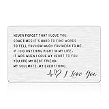 Anniversary Metal Wallet Card Insert Gifts Boyfriend Birthday Graduation Wedding Engagement Gifts...